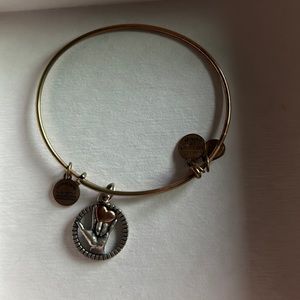 Rose gold and Silver bangle